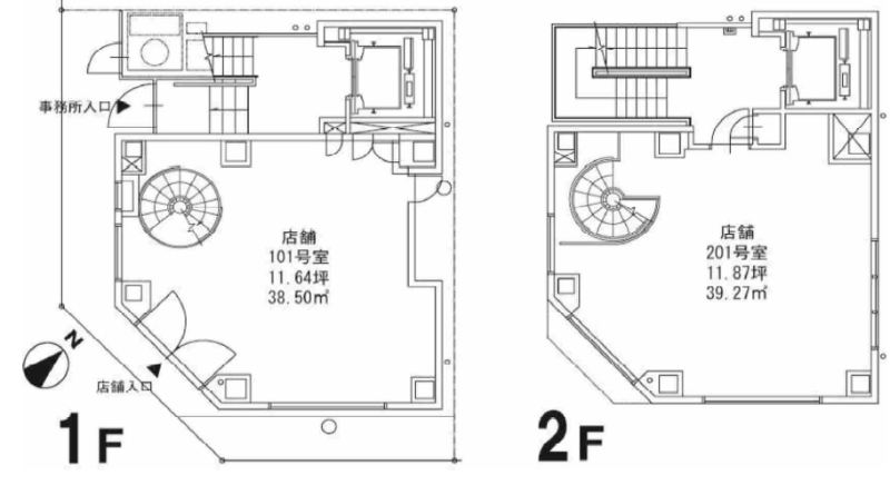 汐留エリアのイタリア街の1、２階路面店舗、前店舗の内装付き！！ (145226)