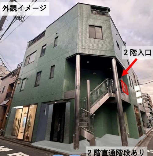 ■篠崎駅 徒歩2分 現況:スケルトン(※店舗事務所仕様の内装予定) 【飲食相談可/塾・教室・サロン・ジムなどにお勧め】 (154985)