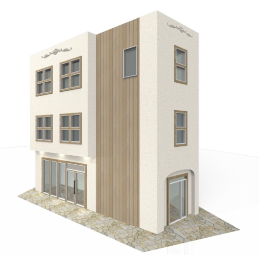 町屋駅 徒歩2分 2025年9月新築 1-3F一棟貸しスケルトン物件【軽飲食可】 (163548)