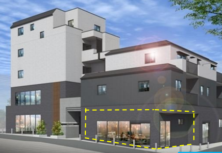 幡ヶ谷駅 徒歩1分 2026年5月新築 1F-西区画 スケルトン物件 【軽飲食可】 (170978)