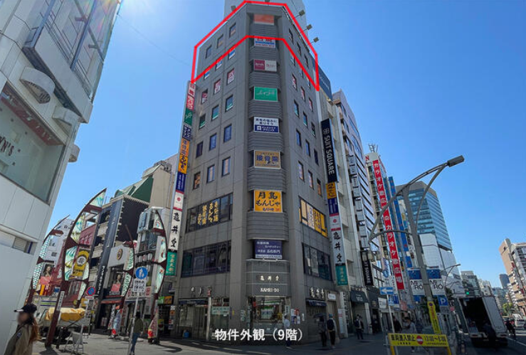 上野駅 徒歩5分 現況:美容室・理容室 その他居抜きなど物件 【飲食不可】中央通りに面する角地の視認性の良いビルです！ (159410)