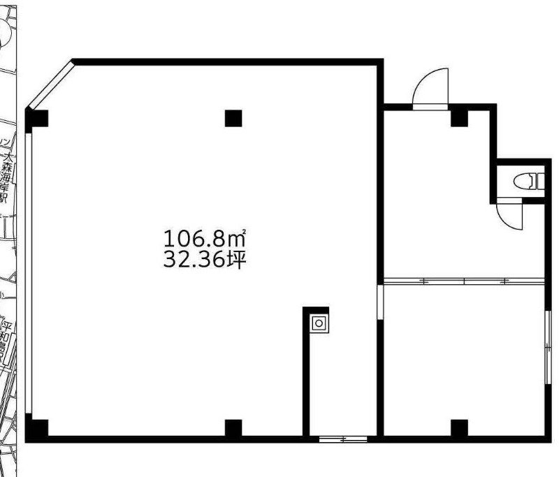 大森駅徒歩20分　飲食不可 (174606)
