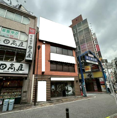 神田駅 徒歩1分 駅前角地 3階建て一棟貸しスケルトン物件 【飲食可】 (174751)