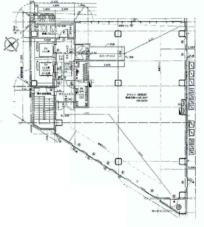 【飲食可】銀座駅 徒歩1分！ 眺望良好な最上階の物件です！ (175371)