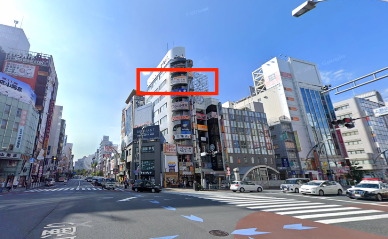 上野駅中央通りに面した大看板８階２８.８坪テナント！視認性はお約束！飲食、サービス、クリニックなど【重飲食相談可能】 (175456)