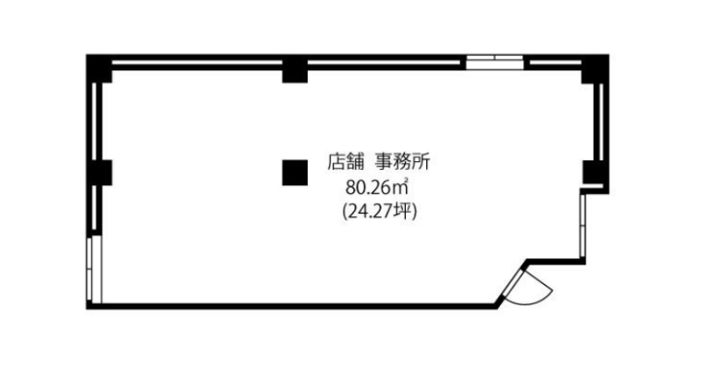 北千束駅 徒歩4分 スケルトン物件 【飲食不可】 (176447)
