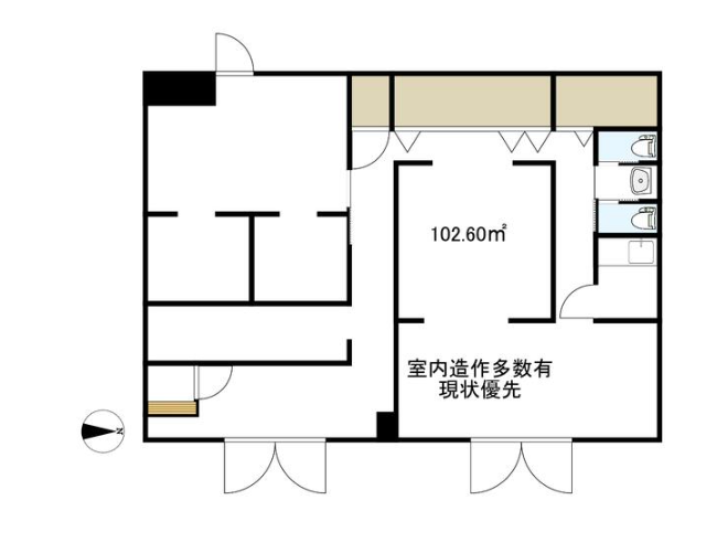 村上駅 徒歩7分 現況:その他 その他居抜きなど物件 【飲食不可】 (177472)