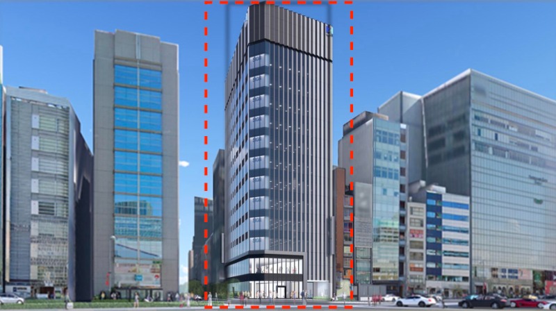 有楽町駅徒歩２分！外堀通りと柳通りの角地新築物件です!3階と12階が募集中！クリニック、サービス店舗などに (179639)