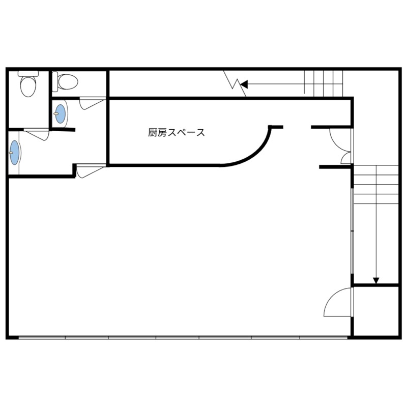 亀有駅徒歩1分 2階 飲食店居抜き[11581] (181827)