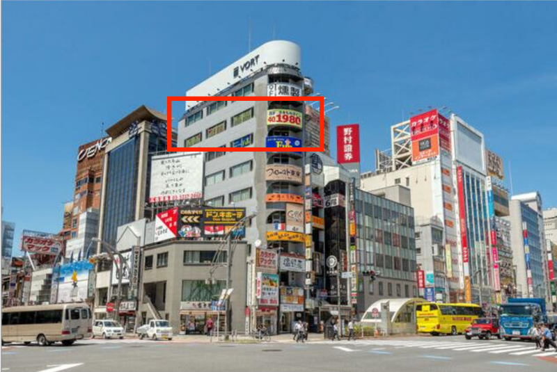 上野広小路駅徒歩1分！中央通りに面した視認性抜群の８階２８坪店舗！飲食、サービス、スクール最適【飲食可能】 (184337)