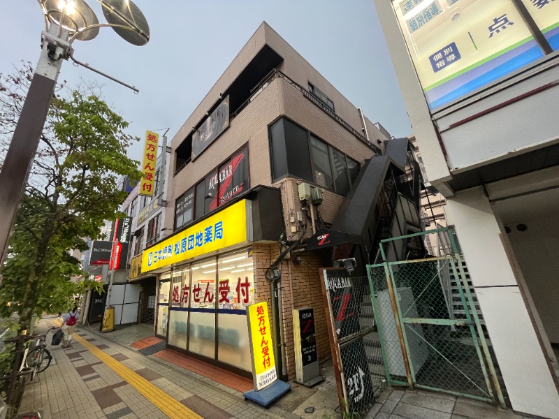 獨協大学駅前ロータリー至近、経営実績18年目になる2階BAR居抜き物件 (186064)