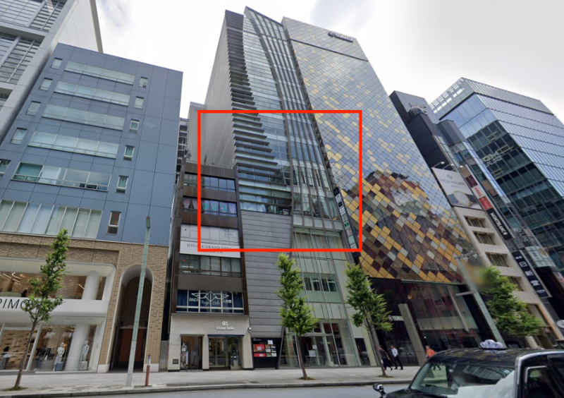 銀座駅５分！中央通りに面した５階９８坪大型テナント！サービス、クリニック、事務所、飲食最適【重飲食相談可】 (187908)