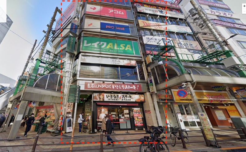 北千住駅東口徒歩1分！北千住のメイン通り！エレベーターは2階からです。（重飲食不可） (189667)