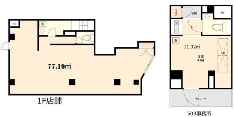 【UY0208】貴重な商店街内の路面テナント! 軽飲食OK! 休憩スペースもとして利用できる事務所つき! (190873)