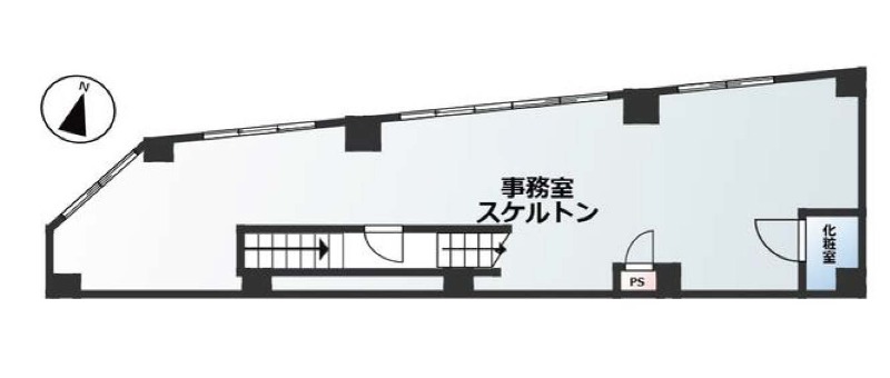 荻窪駅徒歩1分　飲食不可　スケルトン渡し (190927)