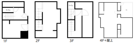 歌舞伎町1丁目の路地裏、ディープなエリアのビルです1階から4階までの1棟貸し!多業種ご相談可能!  1-4階 (195196)