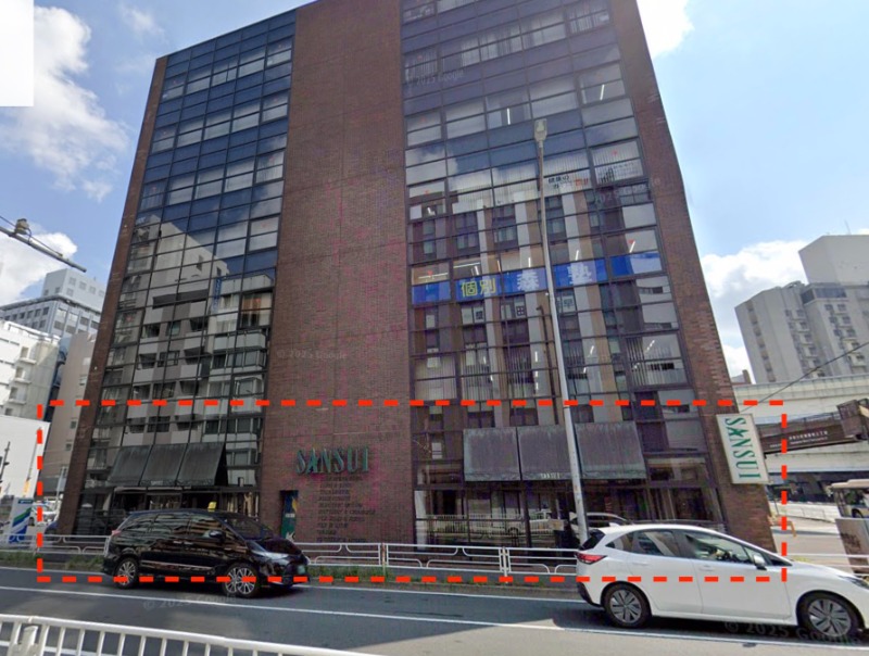 横浜駅徒歩5分！環状1号線沿いの路面店舗です！1−1区画52.56坪と1−2区画52.9が募集中！一括合計105.48坪 (201256)