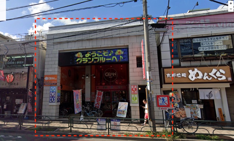 青物横丁駅徒歩2分！前テナントはパチンコ店。地下1階（約80坪）、1階（約30坪）、2階（約80坪） (204870)