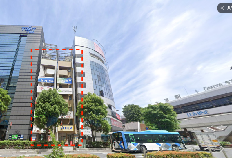 【大宮駅西口１分】３階２１.５坪。駅前大通りに面する。看板設置可能。７階もご案内中【飲食不可】 (206258)