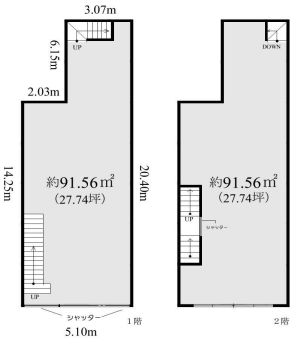 大島駅 徒歩5分 1F〜2F スケルトン物件 【業種相談】 (215036)