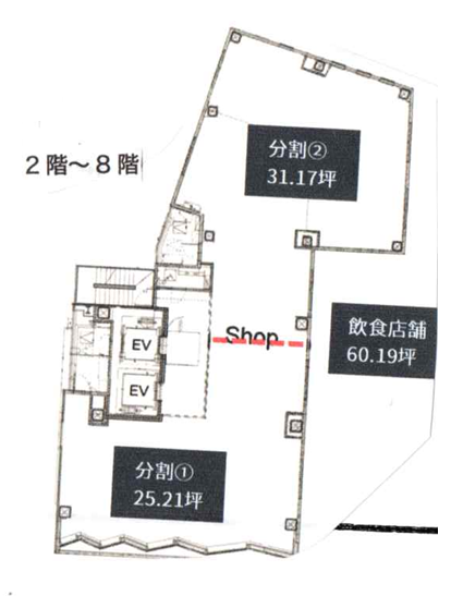 ■大森駅 徒歩1分 2F 現況:その他 その他居抜きなど物件 【飲食可】 (216021)