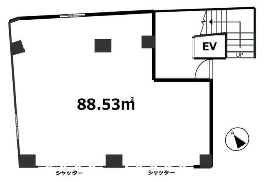 千歳烏山駅 徒歩3分 1F 現況:その他 その他居抜きなど物件 【飲食不可】管理番号：	400159 (222684)
