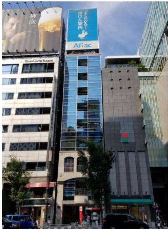 銀座駅徒歩1分！銀座4丁目の2階約22坪。物販・サービス店舗向け (222970)