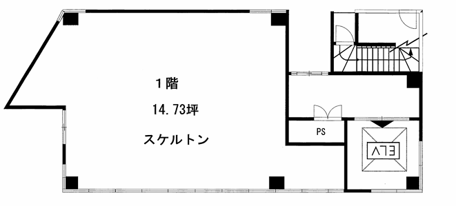 ◎高田馬場駅 徒歩2分 1F スケルトン物件 【軽飲食可】 (223868)
